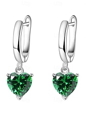 economico Orecchini-orecchini a cerchio classici orecchini a cuore dolce gioielli bianco / giallo / rosso per matrimonio festa san valentino