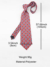 baratos Gravatas masculinas e gravatas borboleta-gravatas masculinas de seda sintética com padrão retrô - gravatas vintage com estampa floral e geométrica para uso formal e empresarial