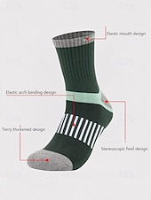 abordables Guantes de hombre-Calcetines térmicos de senderismo para hombre con amortiguación: transpirables y que absorben la humedad para aventuras invernales al aire libre