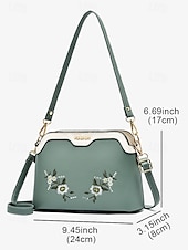 levne Tašky přes rameno-dámská květinová vyšívaná crossbody kabelka – elegantní kabelka přes rameno s nastavitelným popruhem, ideální pro běžné i formální příležitosti