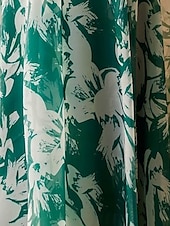 cheap Floor Length-A-Line Evening Gown Elegant Dress Formal Wedding Guest Floor Length 3/4 Length Sleeve V Neck Chiffon with Floral Print Race Day Dress Wedding Guest Dress