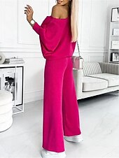 ensemble de vêtements de détente pour femmes, haut à manches longues à une épaule et jogging, costume décontracté confortable, gris clair neutre, loisirs à domicile, vêtements quotidiens, mode abordables Ensembles chemisiers pour femmes-ensemble de vêtements de détente pour femmes, haut à manches longues à une épaule et jogging, costume décontracté confortable, gris clair neutre, loisirs à domicile, vêtements quotidiens, mode