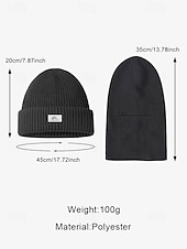 preiswerte Herrenhüte-Schwarze Strickmütze für Herren mit abnehmbarer Sturmhaube – warme und vielseitige Wintermütze für Outdoor-Aktivitäten und Sport