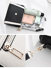 Недорогие Сумки с ручками сверху и шопперы-женская двухцветная сумка с золотой ручкой и ремнем через плечо | элегантная и стильная небольшая сумка через плечо для повседневного использования