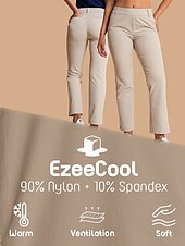 billiga Kvinnors golfkläder-Dam Golfbyxor Kaki Byxa Golfkläder för damer Kläder Outfits Bär kläder