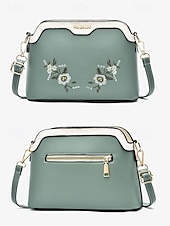 levne Tašky přes rameno-dámská květinová vyšívaná crossbody kabelka – elegantní kabelka přes rameno s nastavitelným popruhem, ideální pro běžné i formální příležitosti