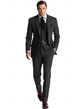 tanie stroje-Retro / vintage Ryczące 20s 1920 roku Spodnie Stroje Smokin Wielki Gatsby Pan Gangster Męskie Strój karnawałowy Święta Karnawał Nowy Rok Ślub Bal maskowy Spotkanie towarzyskie Dla dorosłych Płaszcz