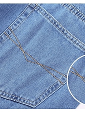 cheap Men&#039;s Elite Pants-Men&#039;s 100% Cotton Jeans Solid Color Full Length Outdoor Casual Daily Vintage Fashion Blue Light Blue Micro-elastic