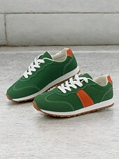 olcso Női tornacipők-női retro ihletésű zöld velúr tornacipő gumi talppal - kényelmes és stílusos a mindennapi viselethez