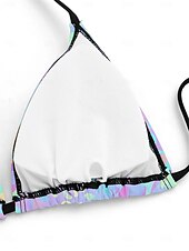 billiga Bikiniset-Dam Badkläder Bikini Baddräkt Stylish Nyans Ärmlös Baddräkter