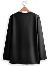 abordables Ensembles deux pièces-Femmes Élégant Chaud Mode Ensembles deux pièces Survêtement Ensembles de Pantalons manche longue Manche Évêque Col ras du cou Graphique Lettre Imprimé Extérieur Vacances Quotidien Noir Rose Claire