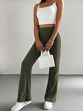 levne Dámské jogger kalhoty-Šik ven Jednoduchý Plná délka Vysoký pas Pevná barva Klasika Stylové Pohodlný Prodyšnost Venkovní Lehce elastické Venkovní Ležérní Černá Trávová zelená Kávová Jaro &amp; podzim Běžný