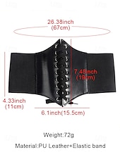 baratos Cinto Feminino-cinto de espartilho preto com cadarço feminino e bordado floral vermelho – modelador de cintura estiloso para vestidos e blazers