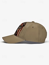 cheap Men&#039;s Hats-Men&#039;s Adjustable Baseball Cap with Patriotic Deer Print and American Flag Design - Outdoor Sports and Casual Wear Hat
