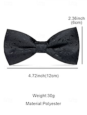 お買い得  メンズネクタイ＆蝶ネクタイ-男性用ペイズリー柄蝶ネクタイ - 結婚式、パーティー、ビジネスイベントに最適なエレガントなフォーマルネクタイ