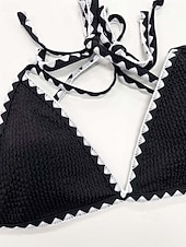abordables Bikini-Femme Maillots de Bain Bikinis Maillot de bain Elégant Mode Couleur unie Sans Manches Maillots de bain