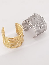 economico Bracciale da donna-elegante bracciale intrecciato con accenti di strass – gioielli alla moda per le donne