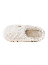 economico Ciabatte e infradito da donna-pantofole da donna in pile con adorabile ricamo a forma di orso – calde pantofole da casa per il comfort invernale