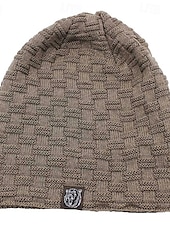 Χαμηλού Κόστους Καπέλο Beanie-Ανδρικά Γιούνισεξ Καπέλο Beanie Χειμερινά Καπέλα Σκούφοι 骷髅头毛线帽 Πλεκτό καπέλο Μαύρο Κρασί Ακρυλικές Ίνες Πλεκτό Ζεστός Καθημερινά Ρούχα Εξόδου Συμπαγές / Απλό χρώμα Ζεστό