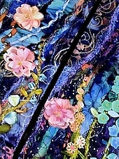 billige Uformell Parka-Dame Fleece-jakke Teddyfrakk Hettegenser Hold Varm Pustende Glidelås Lomme Fleece Lined Fritid Blomstret Feriereise Gate Dagligdagstøy Ut på byen Glidelås Lang Hettegenser Løstsittende Langermet