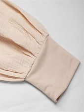 baratos Moletons e Sweatshirts Texturizados-moletom feminino com capuz, moda quente, simples, casual, férias, saída, com capuz, patchwork, solto, manga comprida, bege, primavera, outono, inverno