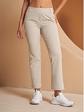 billiga Kvinnors golfkläder-Dam Golfbyxor Kaki Byxa Golfkläder för damer Kläder Outfits Bär kläder
