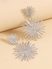abordables Boucle d&amp;#39;oreille pour femme-boucles d&#039;oreilles pendantes en or pour femmes - boucles d&#039;oreilles pendantes géométriques audacieuses pour les fêtes, les mariages et les occasions spéciales