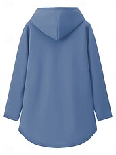 abordables Humor y Citas Tops-Sudadera con capucha para mujer, cálida, afelpada, cómoda, con forro polar sherpa, con letras, informal, deportiva, con estampado de manga larga, negra, rosa oscuro, roja, azul, gris, otoño&amp;amp;