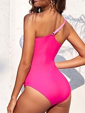 abordables Maillots une pièce-Femme Maillots de Bain Une pièce Maillot de bain Elégant Mode Bloc de couleur Sans Manches Maillots de bain