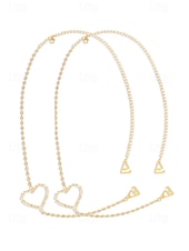 abordables Bracelet pour femme-élégant bijou de chaîne d&#039;épaule en strass papillon pour femme - accessoire de chaîne de corps en cristal étincelant, parfait pour les fêtes et les soirées