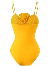 billiga One-piece-baddräkter-Dam Badkläder En bit 2 st Monokini Byxa Baddräkt knyt fram Öppen rygg Magkontroll Hög midja Smal Semester Standkläder Blommig Grafisk Halterneck Ärmlös Baddräkter