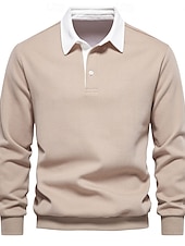 olcso Férfi golfruházat-Férfi Pulóver pulóver Fekete Sötétkék Stétszürke Hosszú ujj Felsők Golf Attire Ruházat Felszerelések Viselés Ruházat