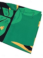 levne Elegantní květinové šaty-dámský listový košilový límeček maxi šaty dlouhý rukáv léto jaro