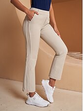 billiga Kvinnors golfkläder-Dam Golfbyxor Kaki Byxa Golfkläder för damer Kläder Outfits Bär kläder