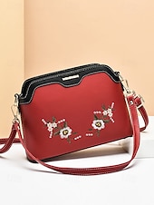 levne Tašky přes rameno-dámská květinová vyšívaná crossbody kabelka – elegantní kabelka přes rameno s nastavitelným popruhem, ideální pro běžné i formální příležitosti