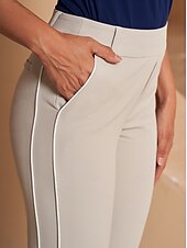billiga Kvinnors golfkläder-Dam Golfbyxor Kaki Byxa Golfkläder för damer Kläder Outfits Bär kläder