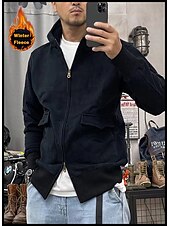 economico felpe con cappuccio da uomo di base-Per uomo Felpa con cappuccio Felpa con cappuccio tattica Nero Blu Cachi Grigio scuro Con cappuccio Liscio Sportivo Sport Abbigliamento di strada non-stampa Originale Essenziale Informale Inverno