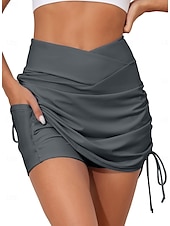 abordables Braguitas de bikini-Mujer Bañadores Parte inferior del bikini Traje de baño Elegante Moda Color sólido Sin Tirantes Trajes de baño