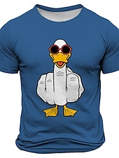 levne Vtipná trička pro muže-Pánské hrubé urážlivé vtipné tričko s krátkým rukávem 3D tisk crew neck tričko módní každodenní street styl černé červené modré letní jarní oblečení S M L XL XXL XXXL