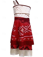 cheap Girls&#039; Costumes-Moana Princess Moana Dress Costume Movie TV Theme Costumes Movie Cosplay for Girls&#039; Kid&#039;s Carnival Children&#039;s Day World Book Day Party Birthday Beach