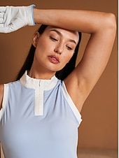 cheap Golf &amp; Tennis Accessories-Golf Glove Golf Full Finger Gloves Women's Sweat wicking Durable Non-Slip Leather Artificial Leather Outdoor White Fuchsia