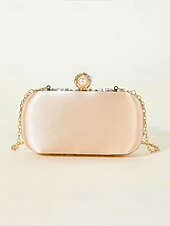 olcso Retikülök és estélyi táskák-női kristályokkal díszített clutch táska, elegáns estélyi kézitáska gyöngy és strassz részletekkel, tökéletes esküvőkre, bulikra és hivatalos eseményekre fekete ezüst arany