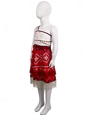 cheap Girls&#039; Costumes-Moana Princess Moana Dress Costume Movie TV Theme Costumes Movie Cosplay for Girls&#039; Kid&#039;s Carnival Children&#039;s Day World Book Day Party Birthday Beach
