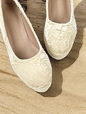 cheap Platform Heels-Women&#039;s Pink Velvet Espadrille Wedge Shoes, Casual Slip-On Platform Flats for Summer and Daily Wear