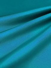 abordables VERT-Robe de soirée A-line élégante robe de mariage longueur au sol manches courtes une épaule robe de la mère de la mariée champagne en satin avec fleur à l&#039;épaule
