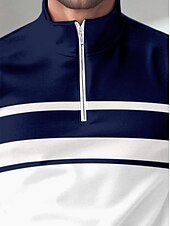 preiswerte Herrengolfkleidung-Herren Golf-Poloshirt Dunkelblau Langarm Oberteil Golfkleidung, Kleidung, Outfits, Kleidung