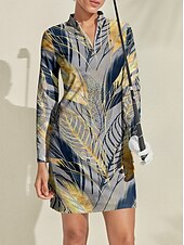 preiswerte Frauengolfkleidung-Damen Golfkleid Dunkelblau Langarm Damen-Golfkleidung, Kleidung, Outfits, Kleidung