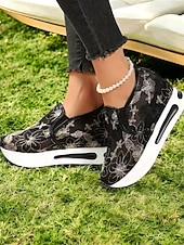 cheap Bride-Women's Glitter Lace Slip-On Platform Sneakers – Dressy Comfort Walking Shoes for Wedding Guests, Parties &amp; Travel (Gold/Black/Silver/Pink/White)