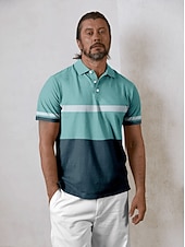 halpa Miesten golfvaatteet-Miesten Poolopaita Apila Lyhythihainen Topit Golfasut Vaatteet Asut Wear Apparel