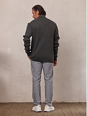 cheap Men&#039;s Golf Clothing-Men&#039;s Sweater Dark Grey Long Sleeve Top Golf Attire Clothes Outfits Wear Apparel